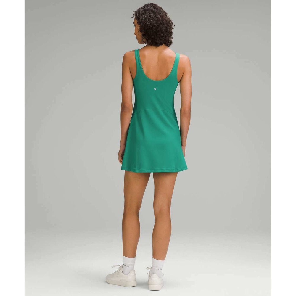 Lululemon Align Dress Cascadia Green Nulu Athletic Tennis Mini Dress Pocket/0 - Picture 3 of 12